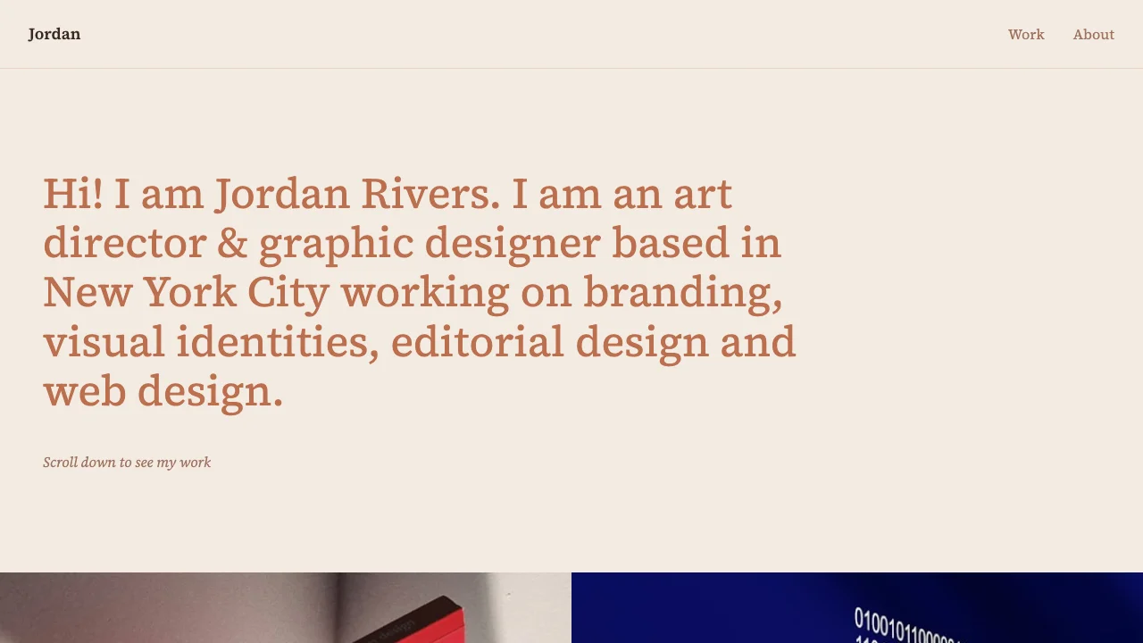 Loading preview of Gallery Showcase Graphic Designer Portfolio